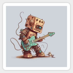 Guitar Robot Sticker